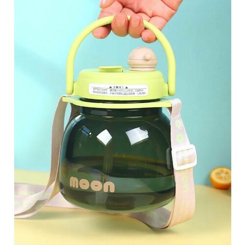 Бутылка для воды 900 мл вакуумная крышка с клапаном трубочка 790₽