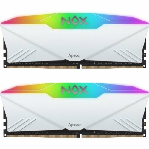 Оперативная память Apacer DDR4 32GB 2x16GB 3200MHz PC-25600 NOX RGB White CL16 135V AH4U32G32C28YNWAA-2 8470₽