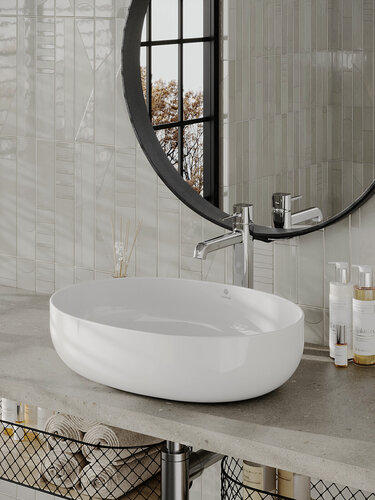 Изображение товара Раковина накладная Orange B05-520W санфарфор, 51.5 см, белый глянец