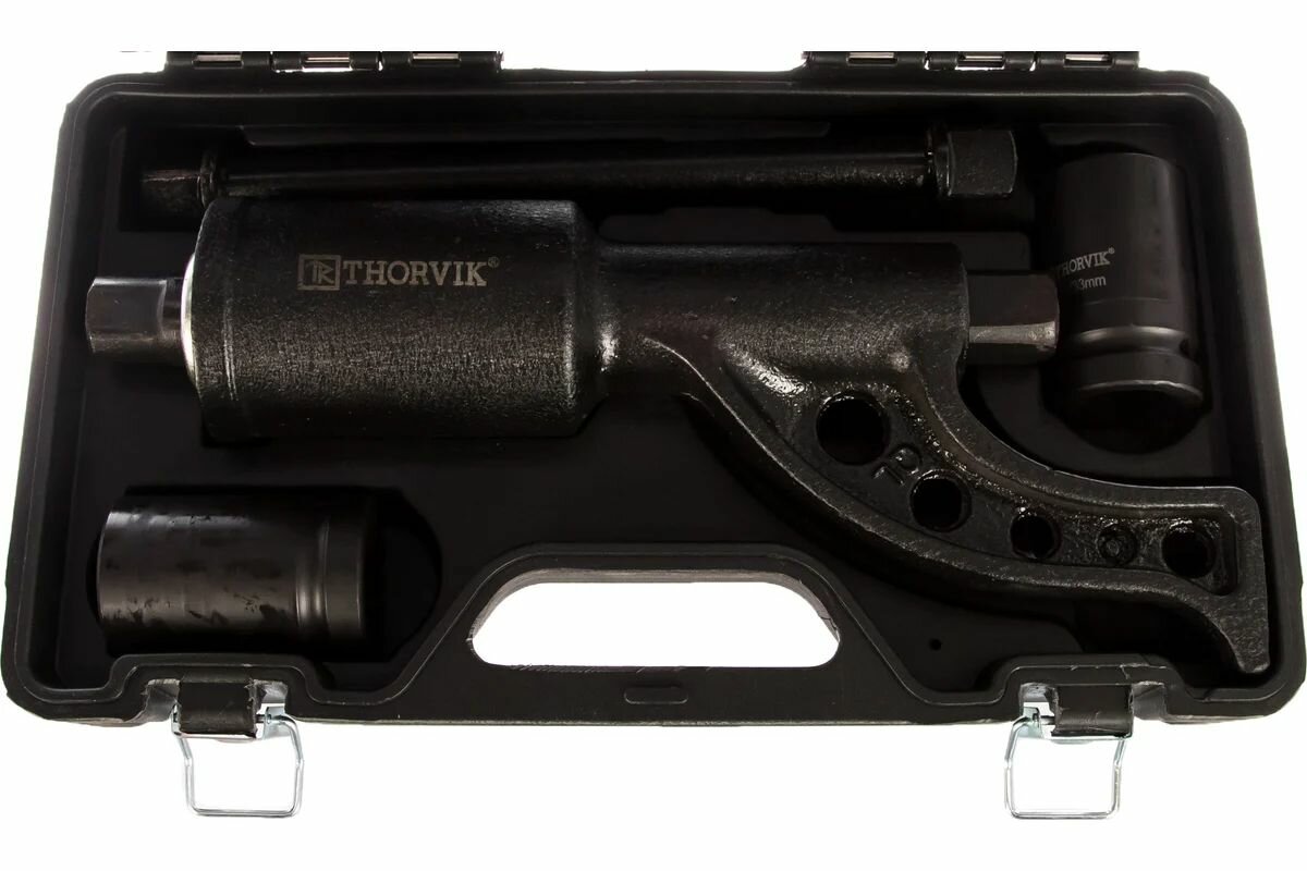 Гайковерт ручной механический Thorvik удлиненный 1"DR, 3800 Нм, головки торцевые 1"DR 32-33 мм - фото №2