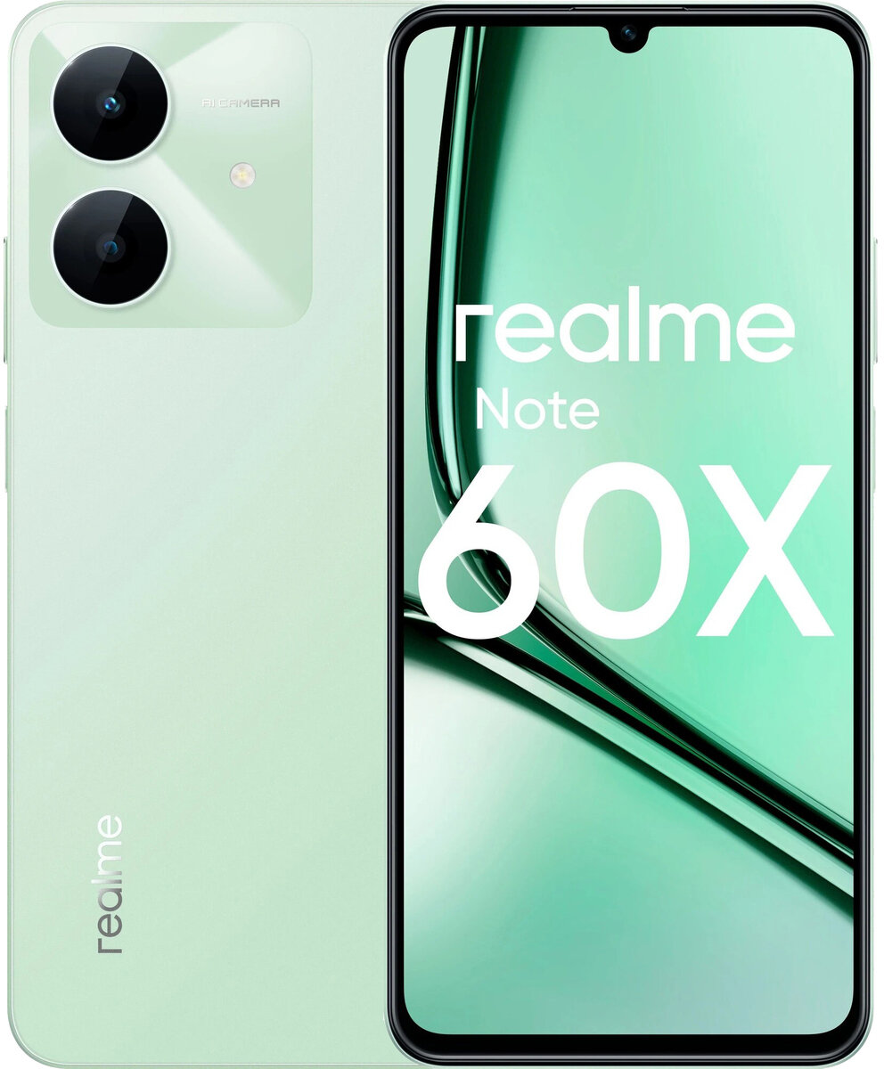 Смартфон realme Note 60x 4/128 Гб зеленый