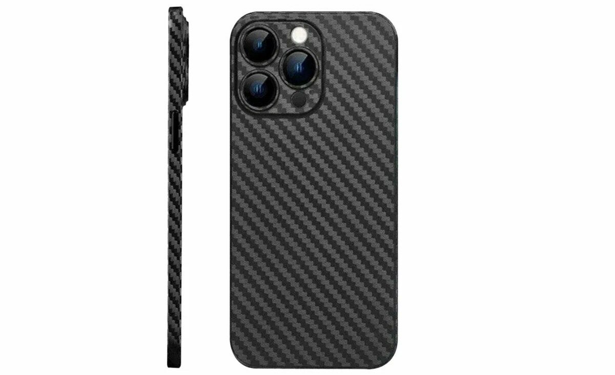 Чехол ультратонкий K-DOO Air Carbon для iPhone 15 Pro, черный