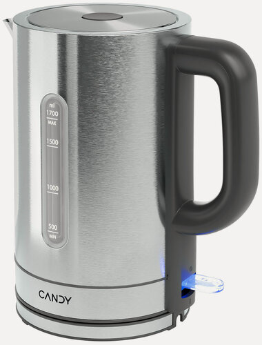 Изображение товара Электрический чайник CANDY CK-204, серебро, 1.7л, 2200Вт, нержавеющая сталь