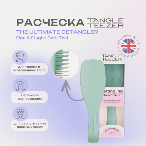 Изображение товара Расческа Tangle Teezer The Ultimate (Wet) Detangler Fine & Fragile Dark Teal