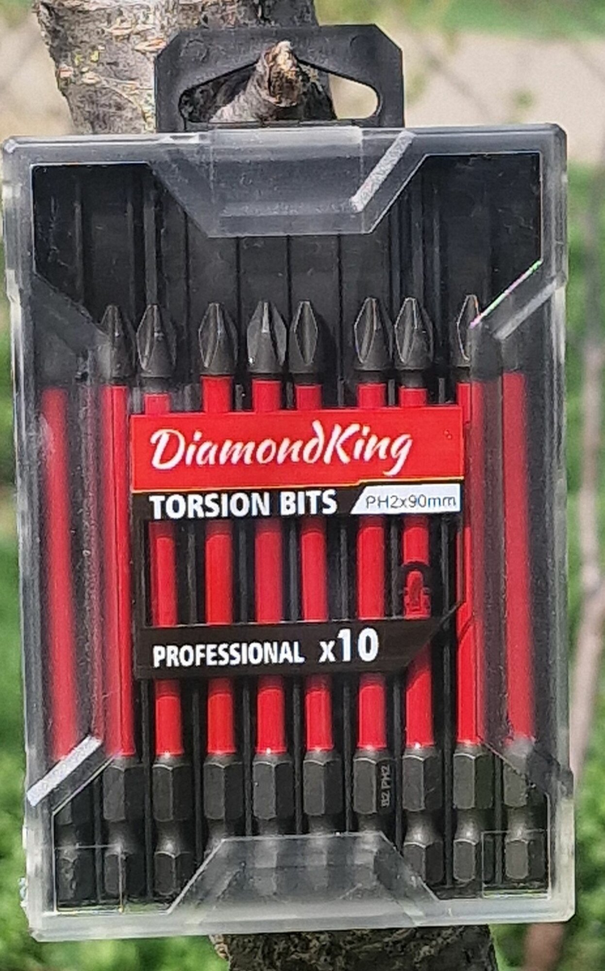 Биты торсионные магнитные 10шт РН2*90мм Diamond King