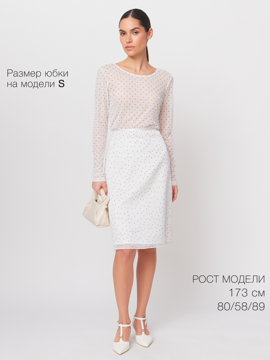 Юбка Vittoria Vicci, размер S, белый — фото 1