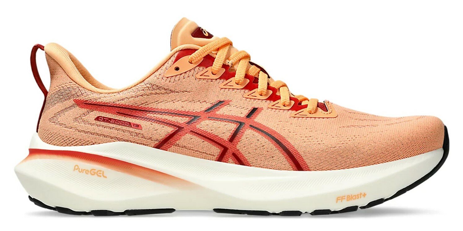Кроссовки ASICS GT-2000 13, размер 10, красный, бежевый, оранжевый