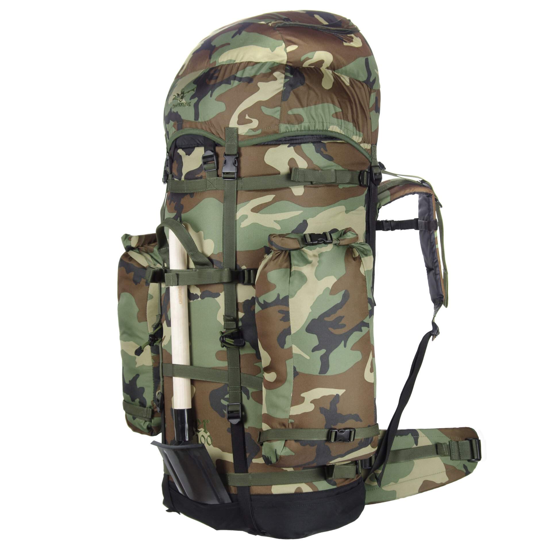 Рюкзак туристический егерь 100 + 18 Хаки Снаряжение — фото 1