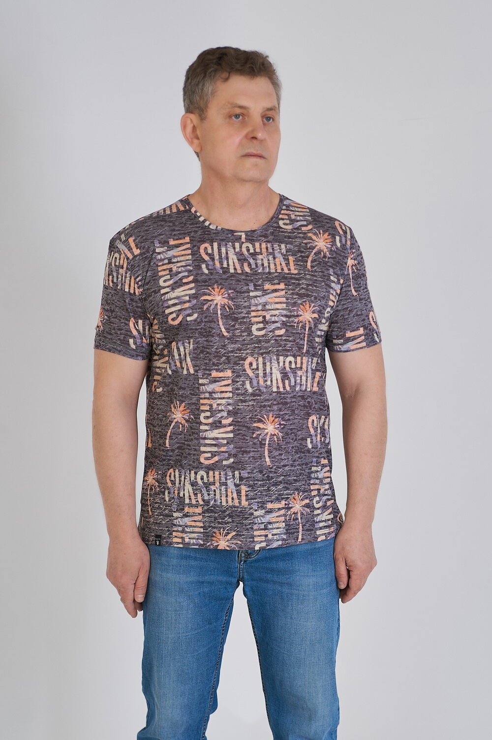 Футболка спортивная с эффектом деворе