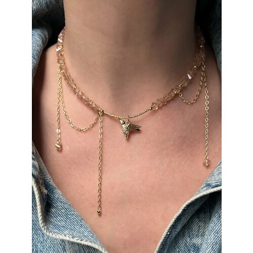 фото Колье iana_kotova_jewelry, стекло, бежевый