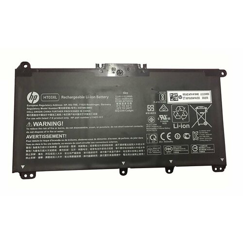 Аккумулятор Premium HT03XL, HSTNN-DB8S 11.55V 3470mAh 41.9Wh для HP 15-db 17-ca 15-dw 15-da 15s-eq 15s-fq