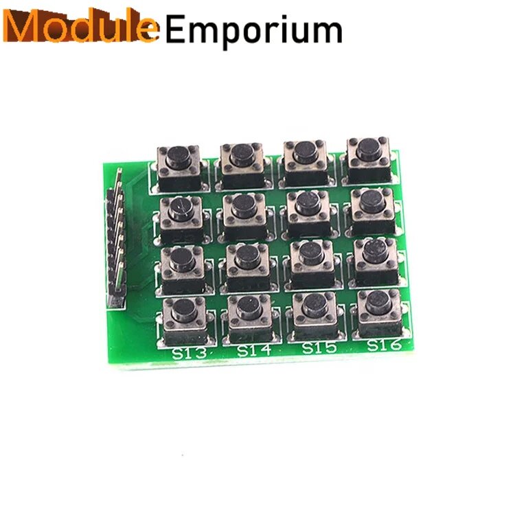 Микропереключатель, матричная клавиатура 4X4, 16 клавиш, одночиповый микрокомпьютер, Расширенный модуль клавиатуры