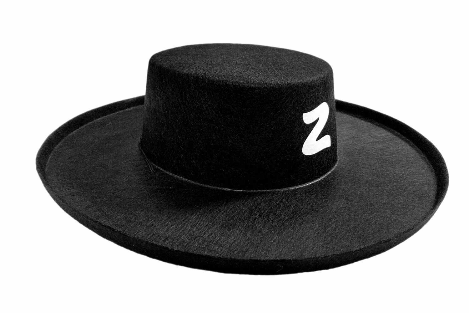 Шляпа Зорро-2, широкополая кордобе, черный искусственный фетр, размер 56