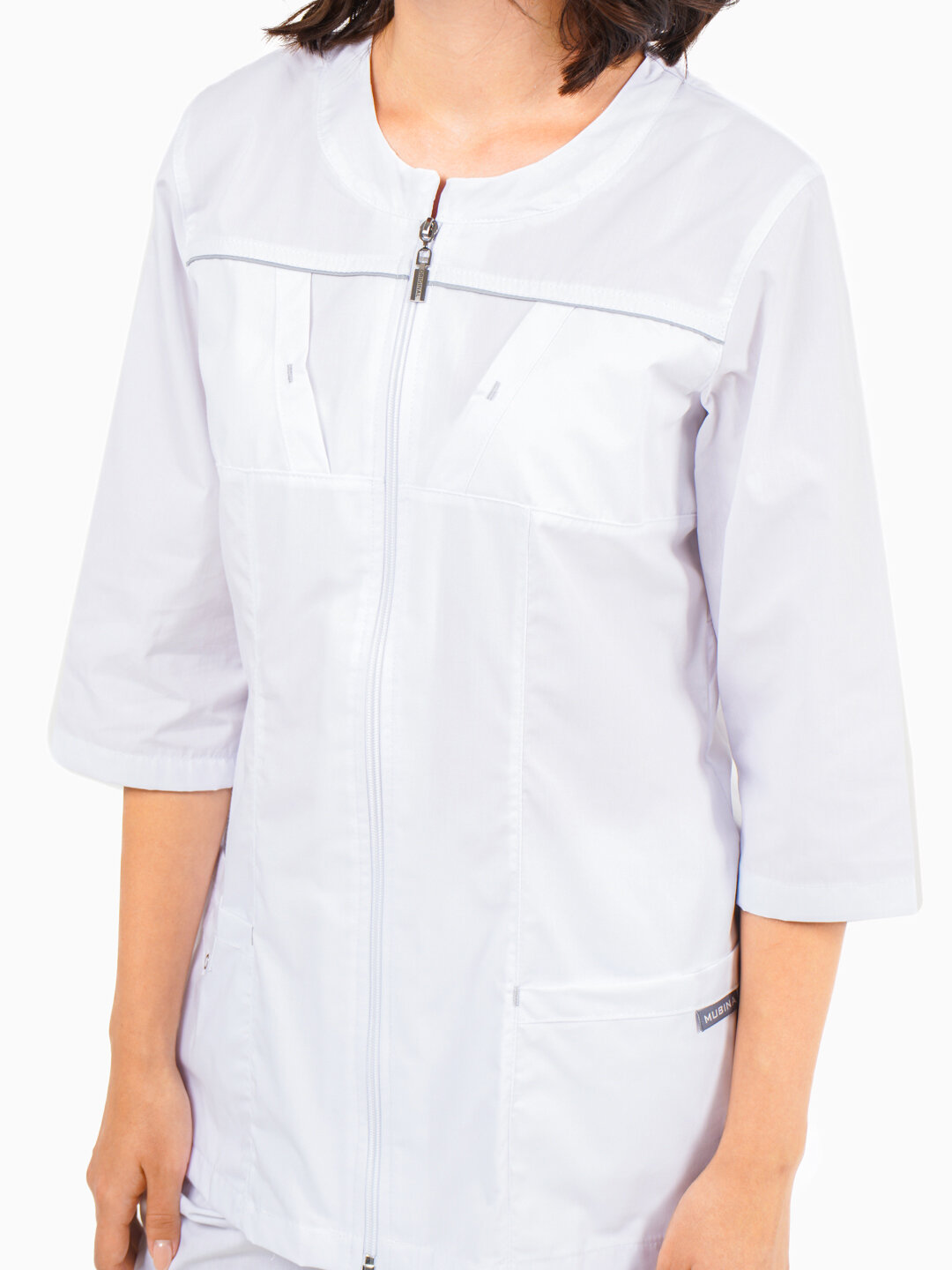Женская медицинская форма Savdo belgisi, белая, размер 48, всесезон — фото 1