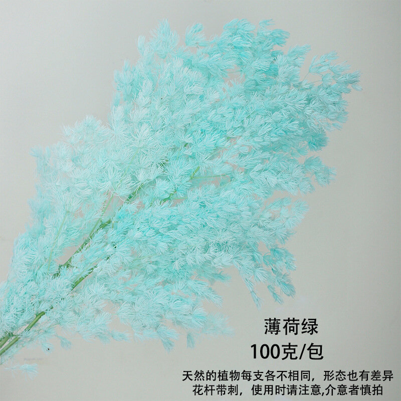 Искусственные высушенные цветки в голубое 100 г для Сентерпьесес