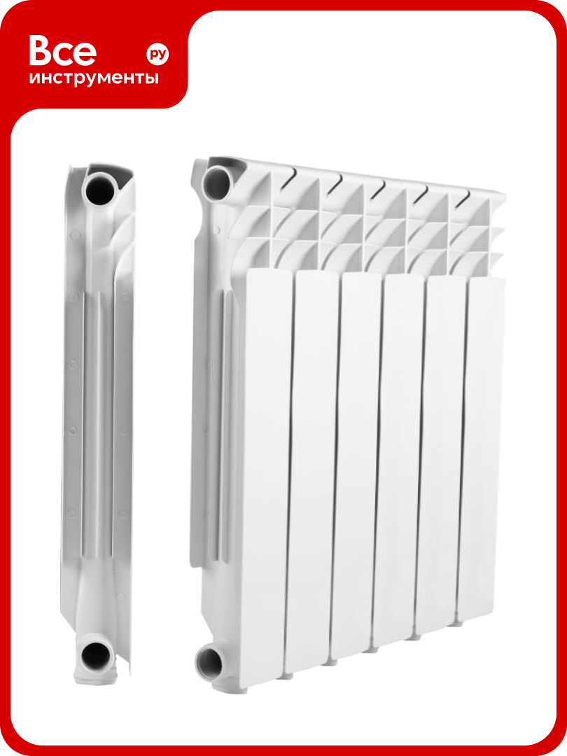 Алюминиевый радиатор металлсервис THERMA Q3 500/80 6 секции 1223439