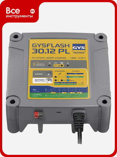 Изображение товара Зарядное устройство GYS Gysflash 30,12 PL + Lithium 029668