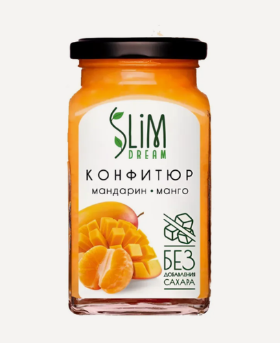 Изображение товара Конфитюр Slim Dream из мандарин и манго без сахара 300 г, Россия