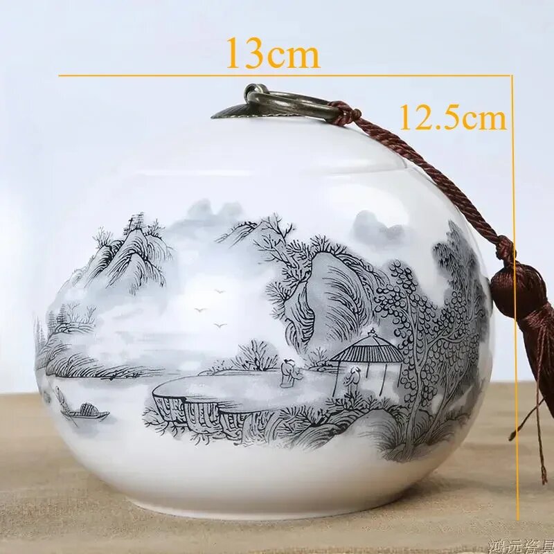 Керамический чайник большой емкости портативная герметичная дорожная банка для чая контейнер для хранения конфет кофе контейнер для специй чайные коробки резервуар для хранения A