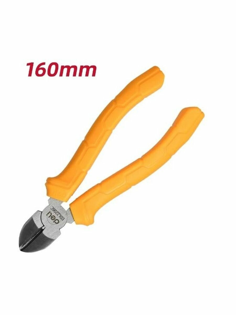 Бокорезы DELI DL2206C диагональные (160мм пластиковая ручка)