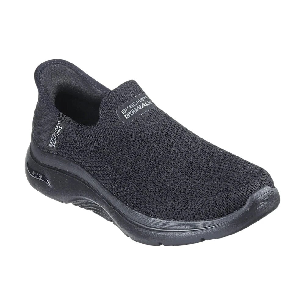 Слипоны SKECHERS, размер 8 US, черный — фото 1