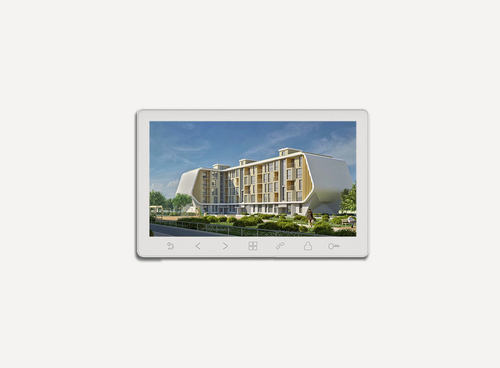 Изображение товара Tantos Prime HD SE VZ (white) монитор видеодомофона, адаптированный для Vizit, Eltis, Метаком, Цифрал