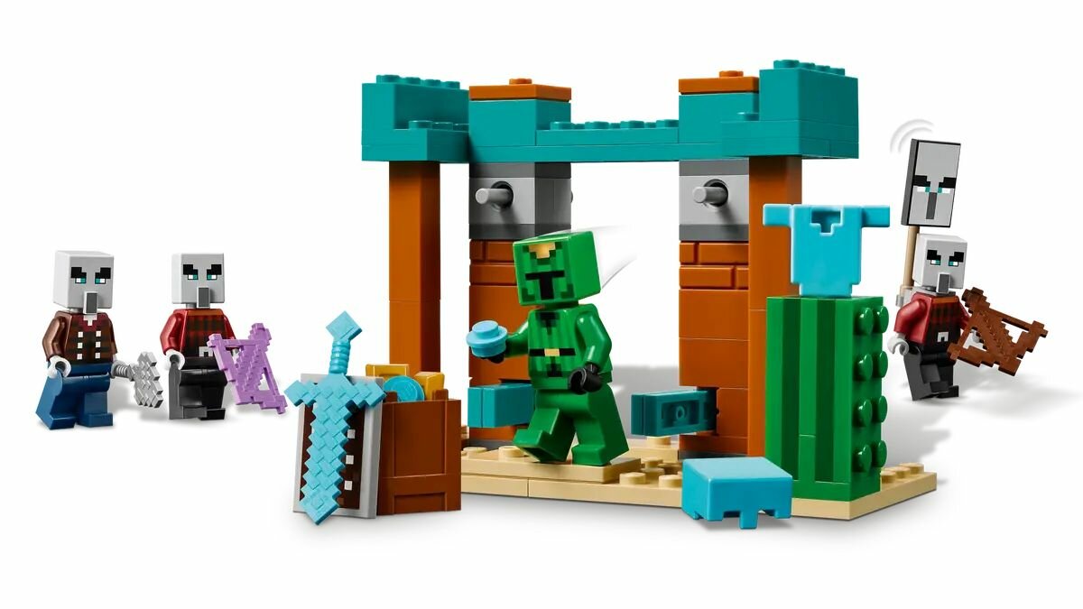 Конструктор LEGO Minecraft 21267 Пустынный патруль Обитателей, 105 дет. — фото 1