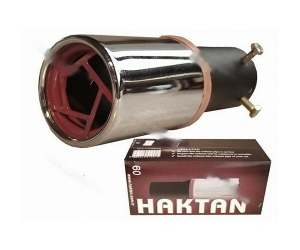 Насадка на глушитель № 510 haktan ht хром d-38-48 болты