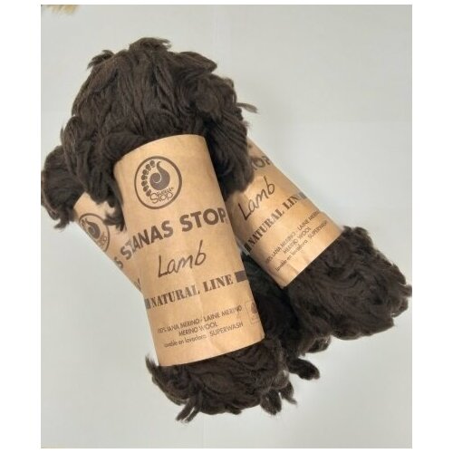 Пряжа LANAS STOP Lamb №790 коричневый, 100% шерсть мериноса, 50 г, 10,15 м , 1 штука