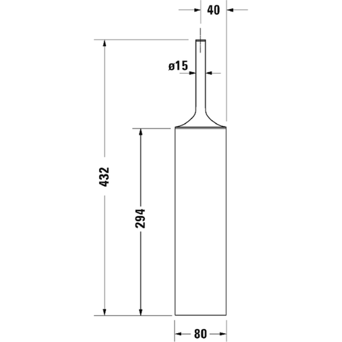 Ершик Duravit Starck T 0099454600 напольный чёрный матовый 18318₽