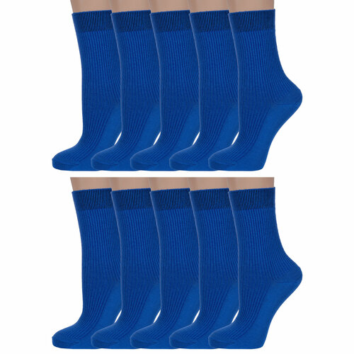 фото Носки борисоглебский трикотаж, 10 пар, размер 23-25, синий