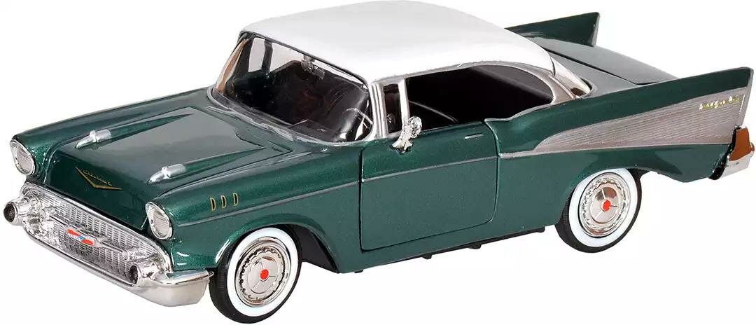 Модель машины 1957 Chevrolet (Chevy) (Chevy)Bel Air Зеленый 1:24 Motormax 73228