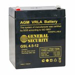 Аккумуляторная батарея General Security GSL4.5-12 - изображение