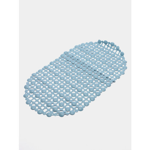 Коврик для ванны антискользящий с присосками Комфорт 36x65 см Производство Россия Цвет Небесно-голубой 999₽