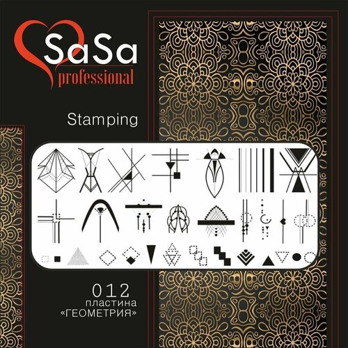 SaSa Пластина для стемпинга 012 геометрия