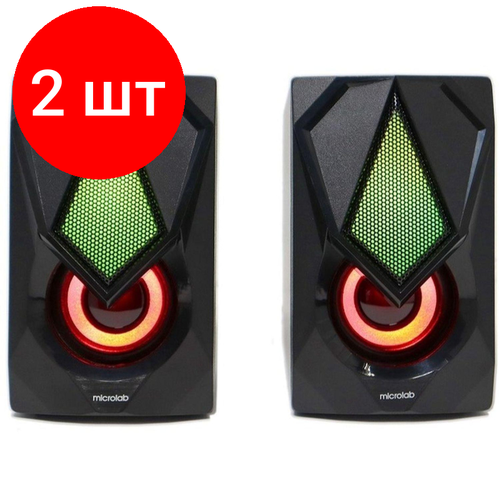 Комплект 2 штук, Колонки 2.0 Microlab B25 (80003147) черный