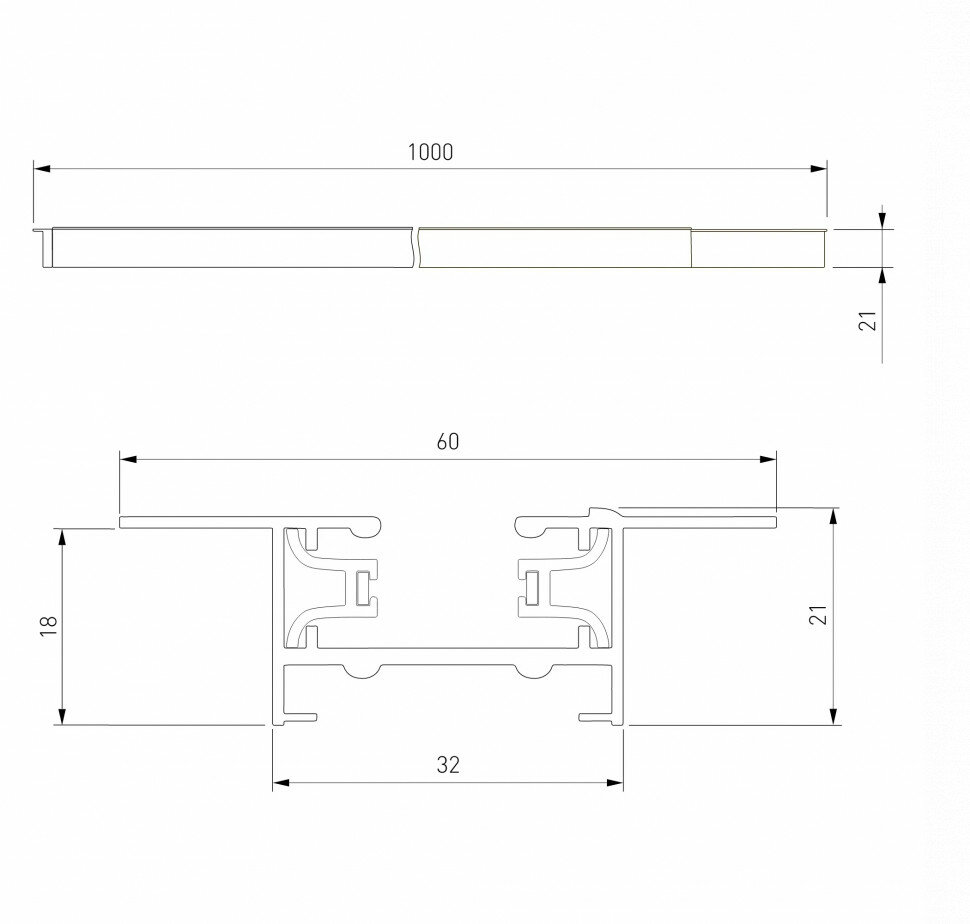 Встраиваемый однофазный шинопровод Elektrostandard TRACK RAIL a057095 4690389178511 - фото №12