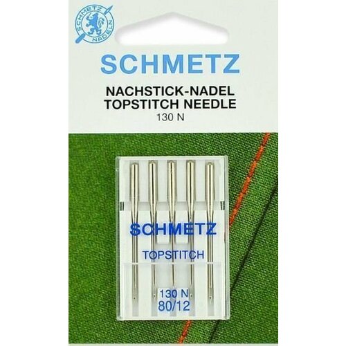 Иглы Schmetz для отстрачивания TopStitch №80 5шт. 130N