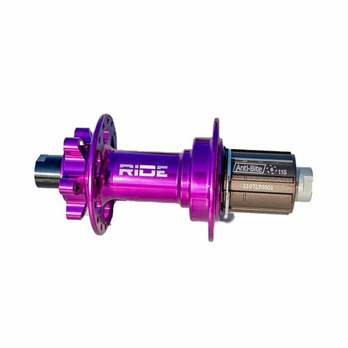 фото Втулка задняя ride boost anti bite purple 2022 32h 12x148 мм
