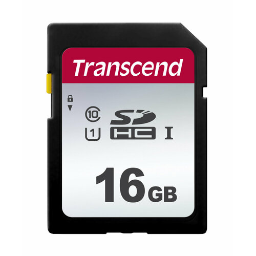 Флеш карта SDHC 16Gb Class10 Transcend TS16GSDC300S w/o adapter