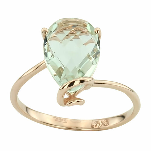 Кольцо ALORIS, красное золото, 585 проба, размер 17.5