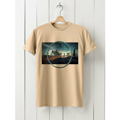 фото Футболка hypnotica, размер m, бежевый