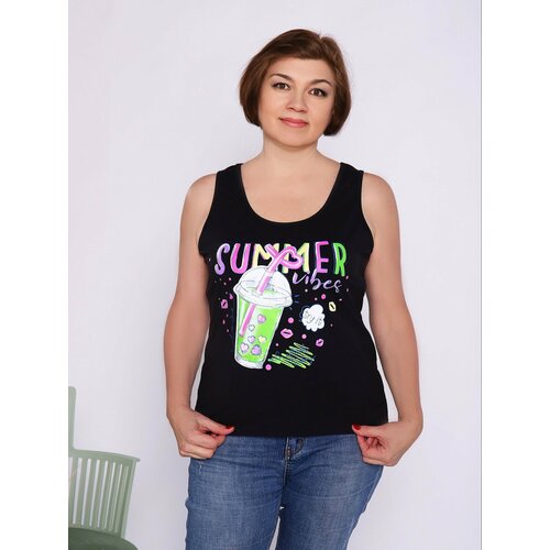 фото Майка астратекстиль, размер 46, черный