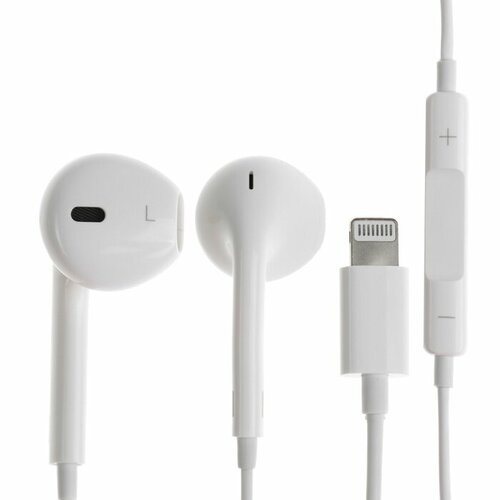 Наушники BYZ S852 проводные вкладыши Lightning 125 м белые 1298₽