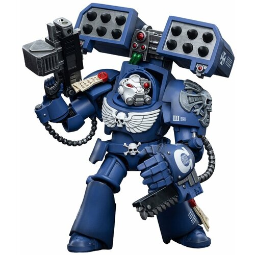 Фигурка Warhammer 40 000: Ultramarines – Terminators Brother Andrus 1:18 (12 см) подвижная фигурка joytoy warhammer 40000 ultramarines terminators brother andrus