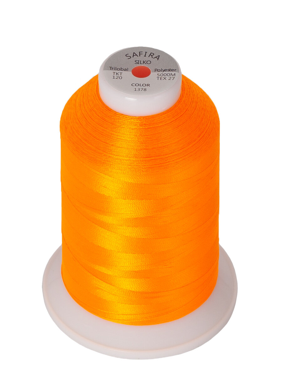 Нитки швейные для вышивания SAFIRA 120D/2, 5000м — фото 1