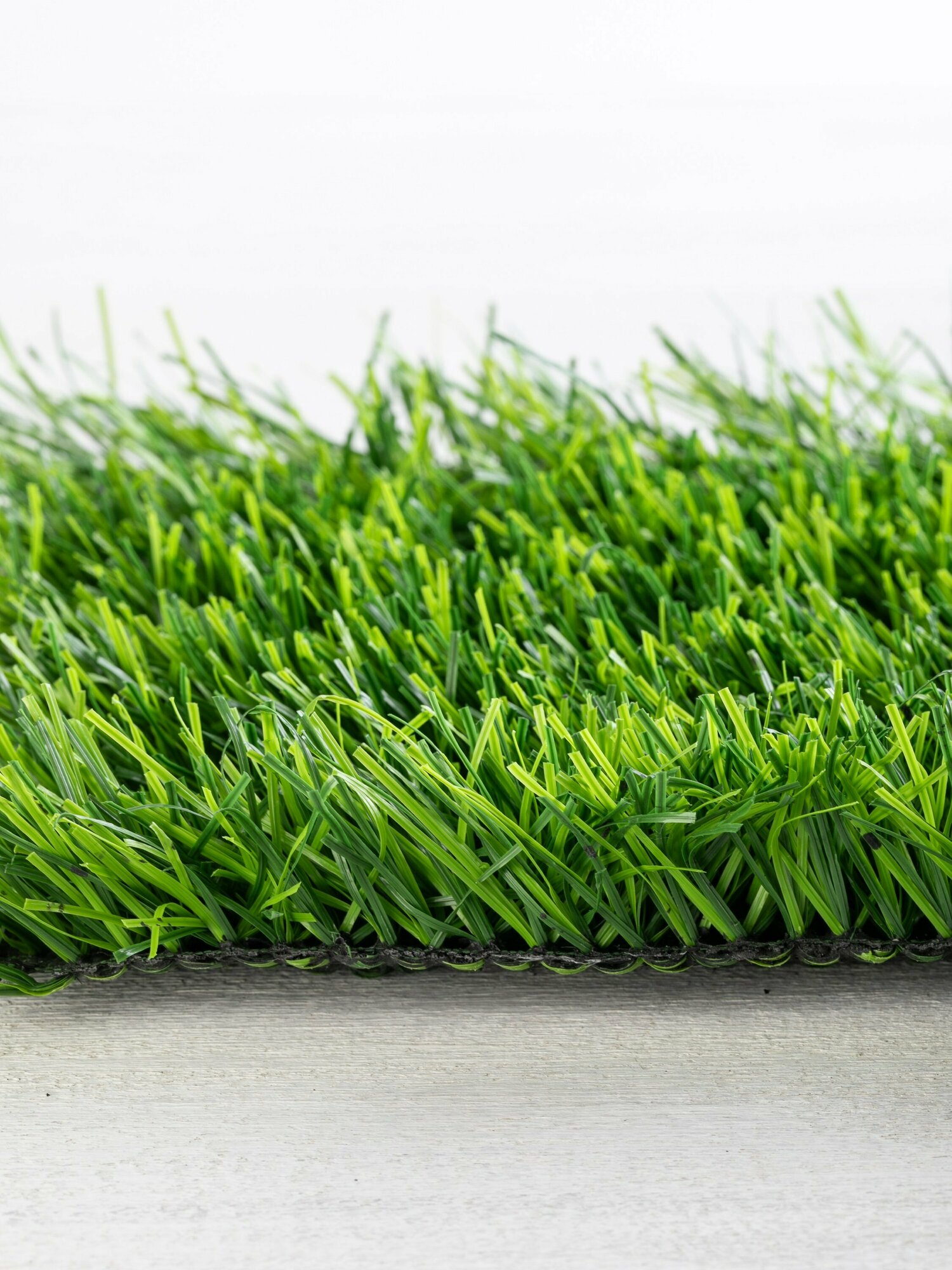 Трава искусственная зеленая ландшафтная 35 мм 1м*1м / искусственный газон в рулонах / рулонный газон