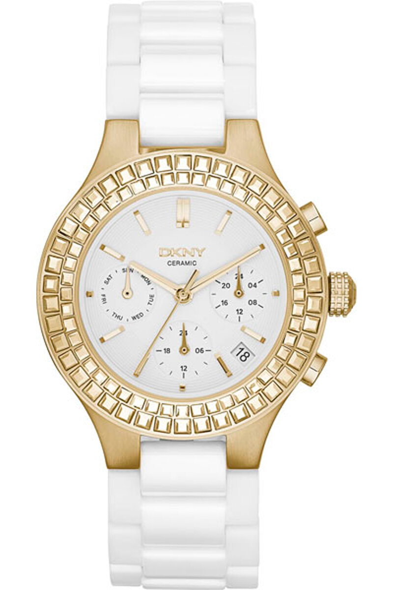 Наручные часы DKNY Essentials Glitz, белый, золотой
