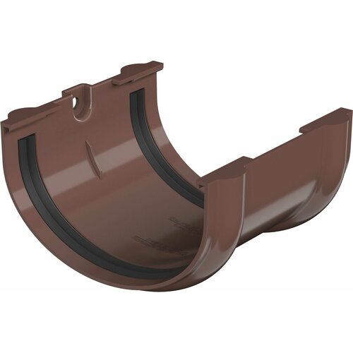 Соединитель желоба ПВХ Технониколь Оптима 12 мм 120 мм цвет коричневый
