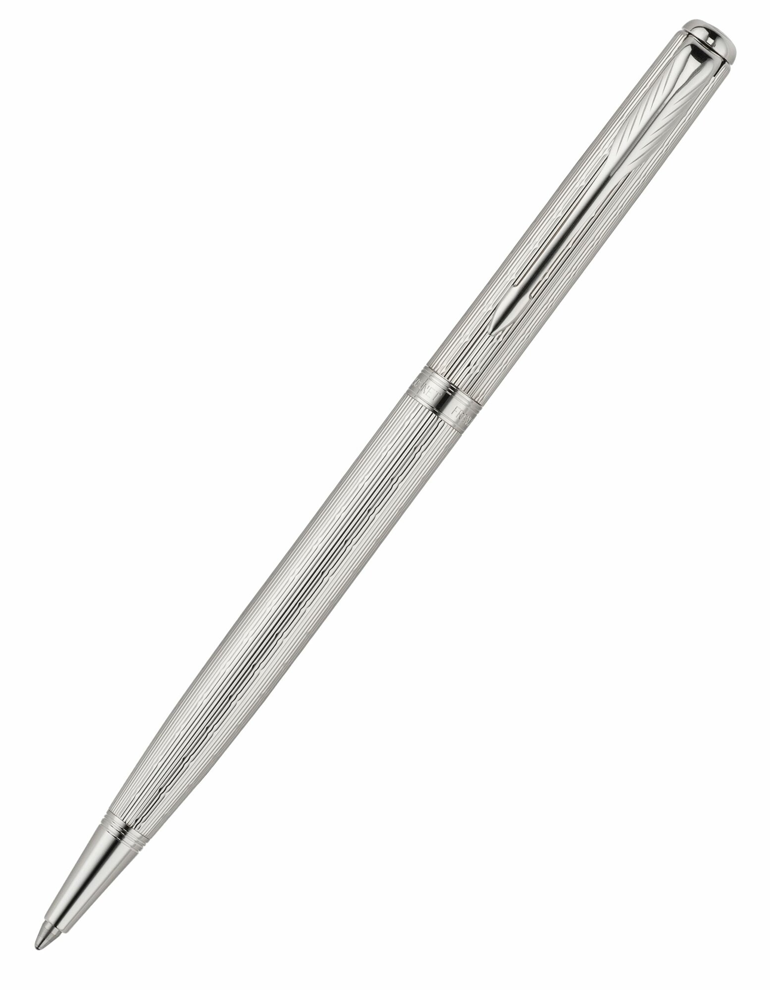 Шариковая ручка PARKER (Паркер) Sonnet Slim Silver Lustre (R0789040)